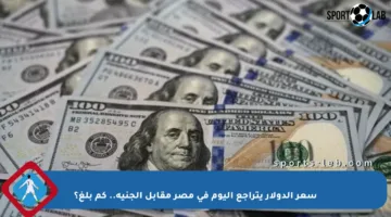 سعر الدولار يتراجع اليوم في مصر مقابل الجنيه.. كم بلغ؟